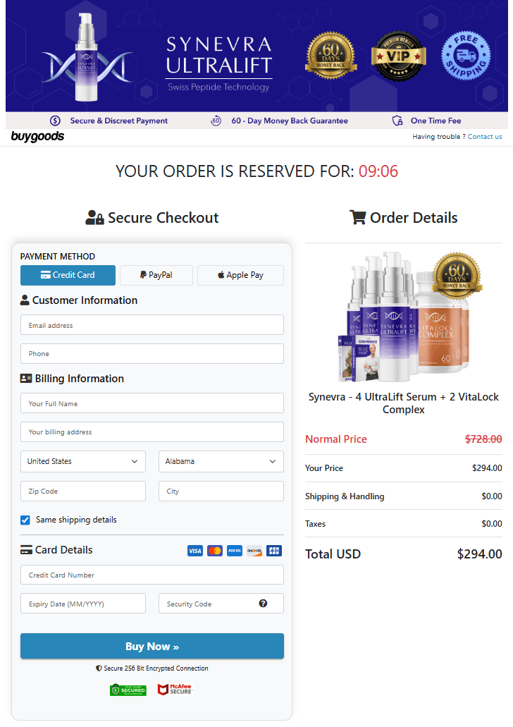 Synevra order form